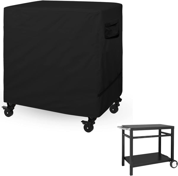 WOMACO Outdoor Dining Cart Cover, Waterproof Prep Table Cover for Movable Double