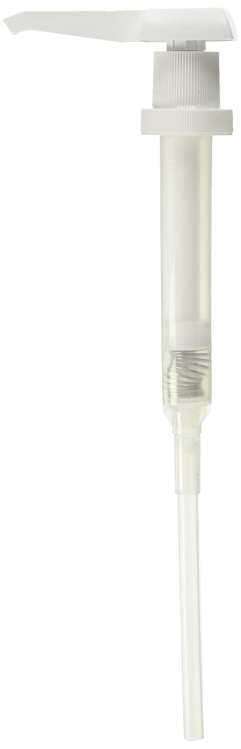 TOA 4pk White Plastic Gallon Pumps, Bottle Dispenser for Oil, Cream, Lotion, Liquid Container