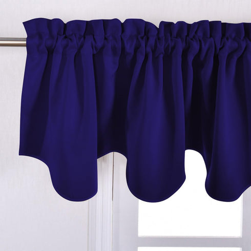 NICETOWN Blackout Curtain Valance Tier, 52 inches by 18 inches, Navy Blue, 1 Piece