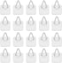 Artliving 1.25 Inch Invisible Adhesive Plate Hanger Set, Vertical Plate Holders for The Wall (50 Pack)