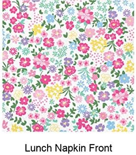 Floral Themed Tea Party Supply Pack Bundle for 8 Guests - Includes Paper Plates & Napkins
