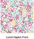 Floral Themed Tea Party Supply Pack Bundle for 8 Guests - Includes Paper Plates & Napkins