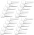 20 Measuring Spoons Set with Short Handle, Clear Plastic Scoops for Creatine, Coffee, Grains, BPA Free Kitchen Tools