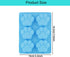 2 PCS Silicone Molds Puppy Dog Paw,6 Cavity Puppy Cat Mould for for Homemade Treats and Cat Animal Paw Ice Candy Chocolate Baking Mold