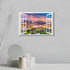 Window View Paintings for Wall, Tucson Arizona Cityscape Canvas Art, 16"Wx24"H, Framed Ready to Hang