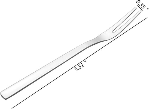 16-Piece Small Stainless Steel 2-Tines Forks, Fruit Forks Set