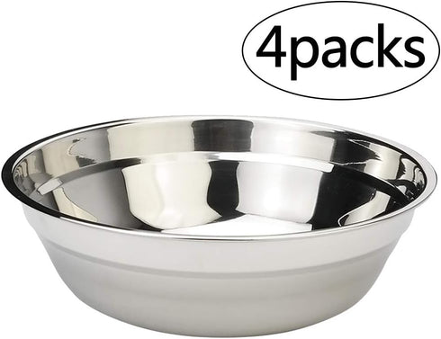 Large Stainless Steel Mixing Bowls, Serving Bowl Set of 4