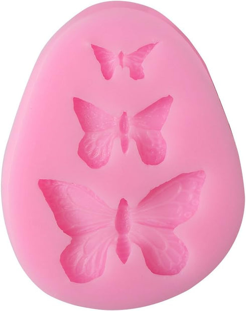 Silicone Butterfly Mold for Chocolate, Fondant Candy Molds for Homemade Cake DIY