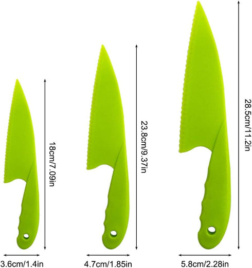 Sonku 10 Packs Kitchen Knife Set with Cutting Boards for Kids and Adults in Multi Colors