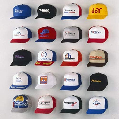 Baseball Cap Display Wall Mounted Hat Rack for Storage & Organization, Great for Collectors