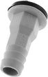 DGZZI Drain Straight Connector 2PCS, 3/5 Inch 15mm AC Drain Hose Connector with Rubber Ring for Air Conditioners