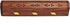 raajsee Beautiful Handmade Wooden Brown Incense Stick Holder Burner Coffin Box - Ash Catcher with Brass Inlay - Home