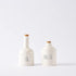 Stacked Oil and Vinegar Decanter Set - White