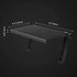 13 Inch AHIER Cable Box Shelf for Wall Mounted TV, TV Top Shelf Mount on Desktop Computer Monitor to Hold Cable Boxes