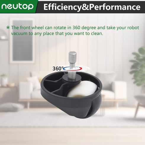 Neutop Replacement Front Caster Ball Wheel Tire Kit for iRobot Roomba 500, 600, 700, 800, 900