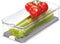 iDesign Crisp Produce Plastic Refrigerator Bin with Lid, Removable Inner Basket, BPA Free, 15.72" x 6.32"