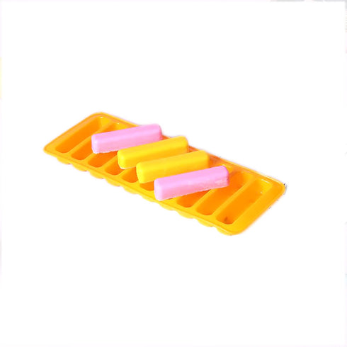 12-Cavity 1oz X-Haibei Silicone Mold for Chocolate Sticks, Crayons, Candies, and Egg Rolls,Jello,Caramels Ice Cube