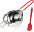 Stainless Steel Double Boiler Pot, 600ML Updated Melting Pot with Silicone Spatula for Melting Butter, Chocolate, Candy