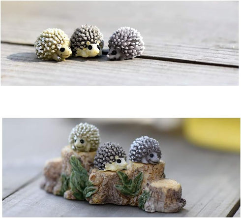 X Hot Popcorn 30 Pcs Mini Hedgehog Figurines - Miniature Moss Landscape DIY Garden Decor