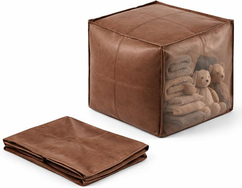 SOFTSOUL DIY Fillable Storage Ottoman Stuff with Clothes, Blankets or Toys to Create