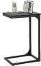 FDW C-Shaped End Table Wooden Top Side Table Adjustable Feet Small Cough