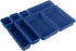 Oggi 8 Pack Interlocking Drawer Organizers & Storage Bins -Bathroom, Office, & Kitchen Organization, Containers for Organizing, Multiple Sizes, Blue by Oggi