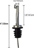 5 Pcs Wine Bottle Pourers - Stainless Steel Liquor Pour Spout Flip Top Wine Bottle Stoppers Speed Pourers for Oil Wine
