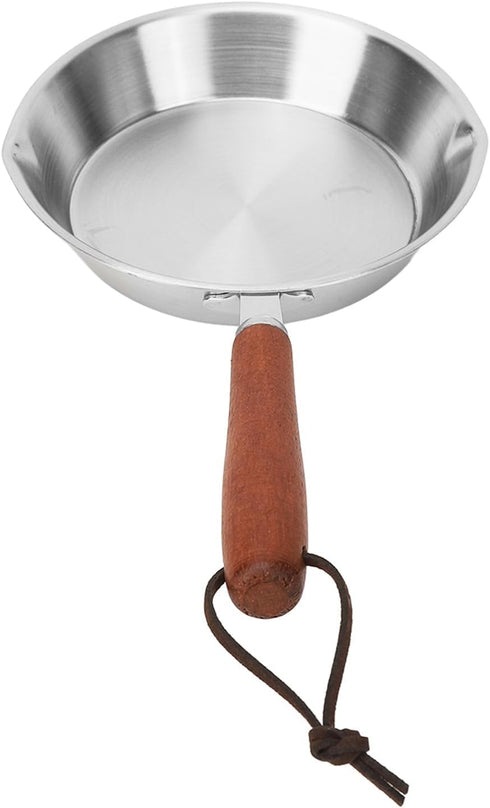 Mini Egg Pan, Stainless Steel Fry Pan, Single Serve Omelet Pan, Small Skillet for Eggs & Pancakes (12cm)