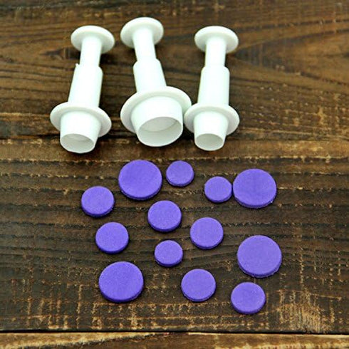 Cookie Cutters, Plunger Cutter Cake Decorating Supplies, 16 Pcs Fondant Molds, Heart/Square/Oval/Circular/Star