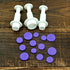 Cookie Cutters, Plunger Cutter Cake Decorating Supplies, 16 Pcs Fondant Molds, Heart/Square/Oval/Circular/Star