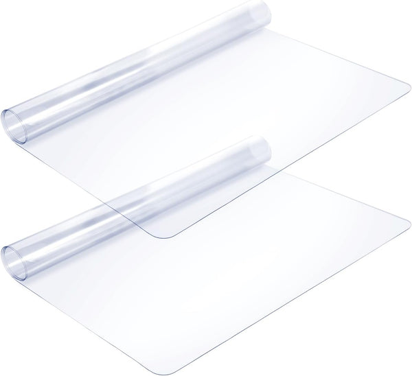 Lemecima 2 Pcs Bedside Table Covers 15.8 x 23.6 in 1.5mm Thick Plastic