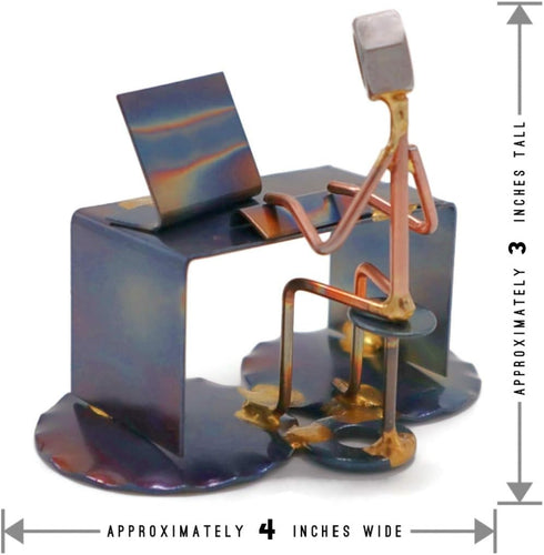 Software Developer Handmade Metal Figurine, Unique Desk Accessories, Office Decor, Made in The USA