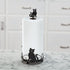 14" 5 3/4" Cat Design Metal Paper Towel Holder, Metal Base for Added Support, Kitchen Storage and Organization Measures