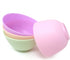 Honbay 4PCS Silicone Mixing Bowls, Prep and Serve Bowls for Mixing Facial Mask or Holding Ingredients (13×7.5CM)