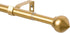 Heavy Duty 3/4" Adjustable Decorative Curtain Rod Set, Gold, for Windows 30 to 80 Inch