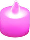 LumaBase Battery Operated Tea Light Candles, Pink, Set of 12