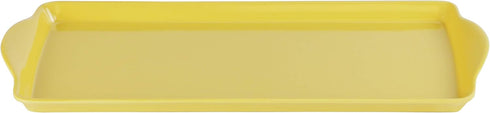 Calypso Basics Plastic Tidbit Melamine Sandwich Tray, Lemon
