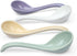 Asian Soup Spoon Set of 4, Ceramic Ramen Spoons, Long Handle for Dumpling, Pho, Noodles