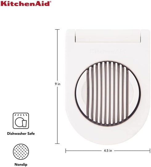 9 Inch, KitchenAid Classic Egg Slicer with Stainless Steel Wires, White
