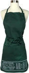 Cheat Sheet Apron, Color: Green