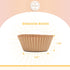 qiqee 1000pcs Natural Cupcake Liners Muffin Linner No Smell, Food Grade Baking Cups(Standard Size) by qiqee