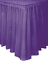 Unique Industries Plastic Table Skirt, Purple, 29" x 14"