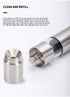 MINI Stainless-Steel One-Handed Thumb Push Button Salt and Pepper Grinder for Black Pepper or Himalayan Salt
