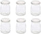 Dailydanny 6 Pcs Yogurt Pudding Jars Bottles With Plastic Lids Ideal for Jam,