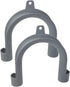 2Pcs Gray Clothes Washer Drain Hose Holder, U-Shape Hook Adapter for Washing Machine Drain Hose