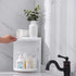 Multifunction Bathroom Kitchen Corner Locker Cosmetic Storage Rack Cabinet Storage Shelf Rotating Triangle Shelf