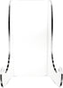 Plymor Clear Acrylic Flat Back Easel with Shallow Support Ledges, 7.5" H x 5.375" W x 4.25" D