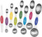 Magnetic Measuring Spoons Set of 8, Stainless Steel, Stackable Dual Sided Teaspoons and Tablespoons