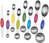 Magnetic Measuring Spoons Set of 8, Stainless Steel, Stackable Dual Sided Teaspoons and Tablespoons