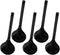 Hemoton 5pcs Melamine Soup Ladle, Long Handle Asian Soup Spoon for Cooking Gravy